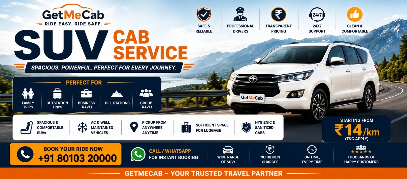 SUV Taxi Chandigarh to Palghar Round Way