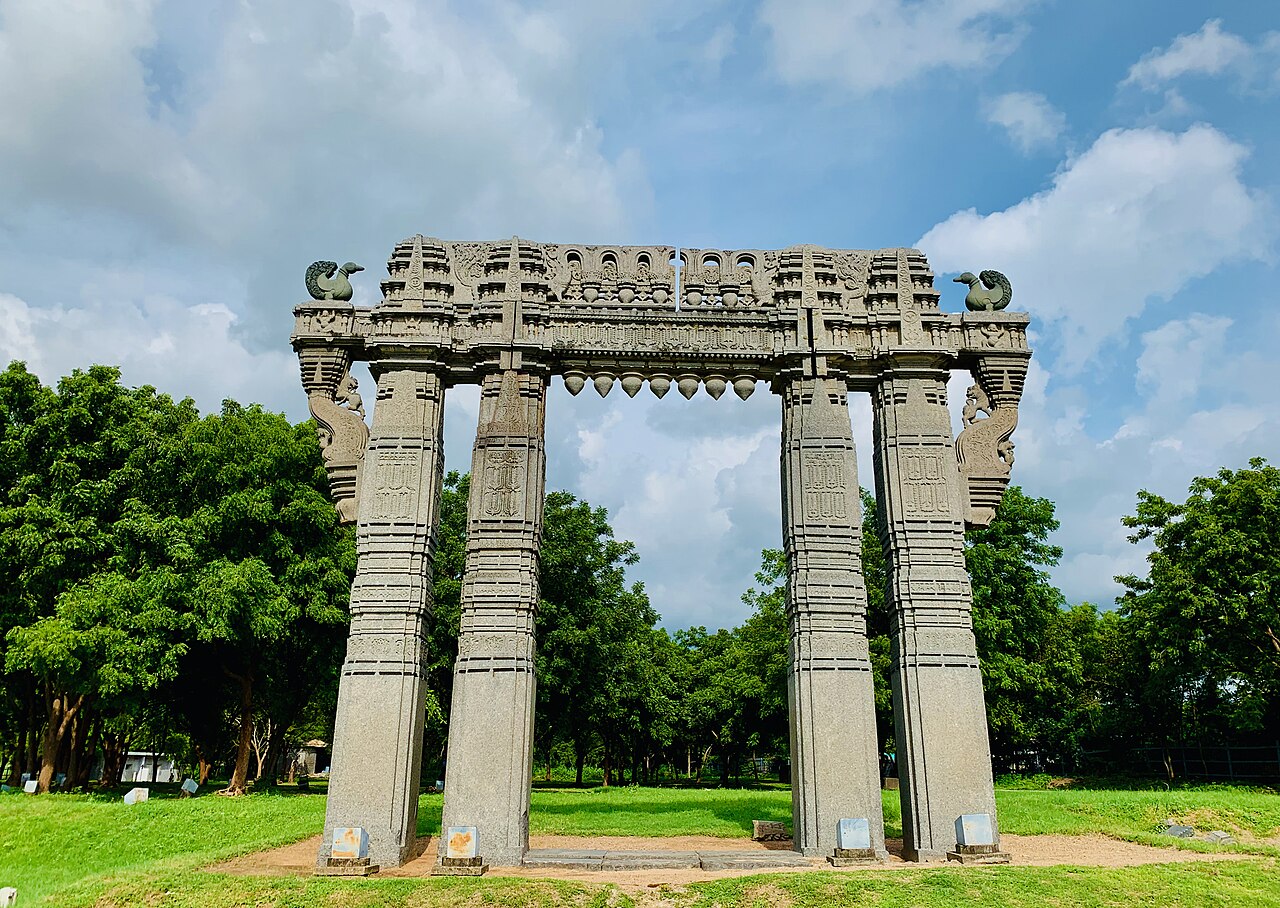 Kakatiya stone gateway at Warangal Fort