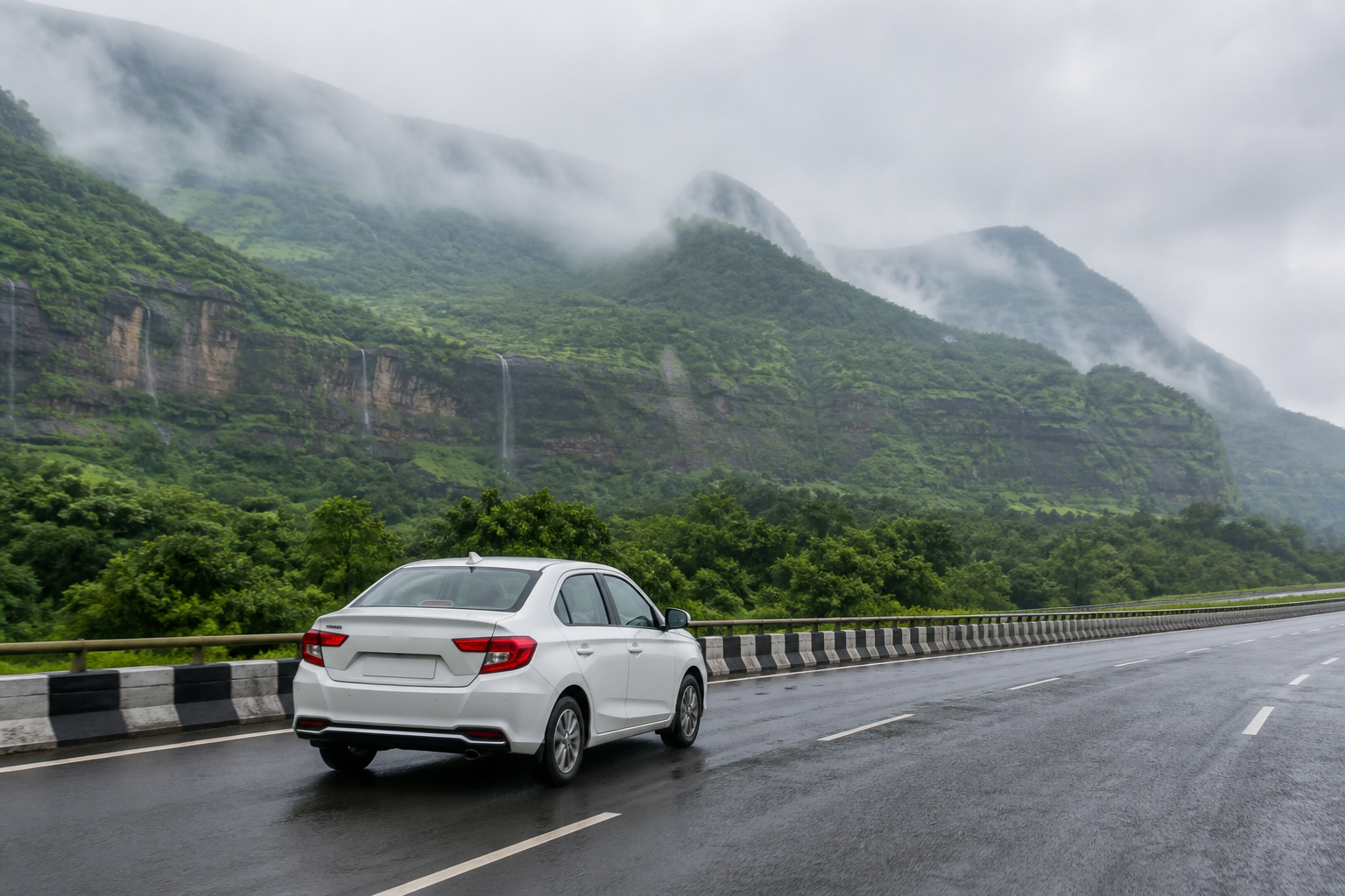 Mumbai to Lonavala by Cab: Distance, Time, Route and Monsoon Stops