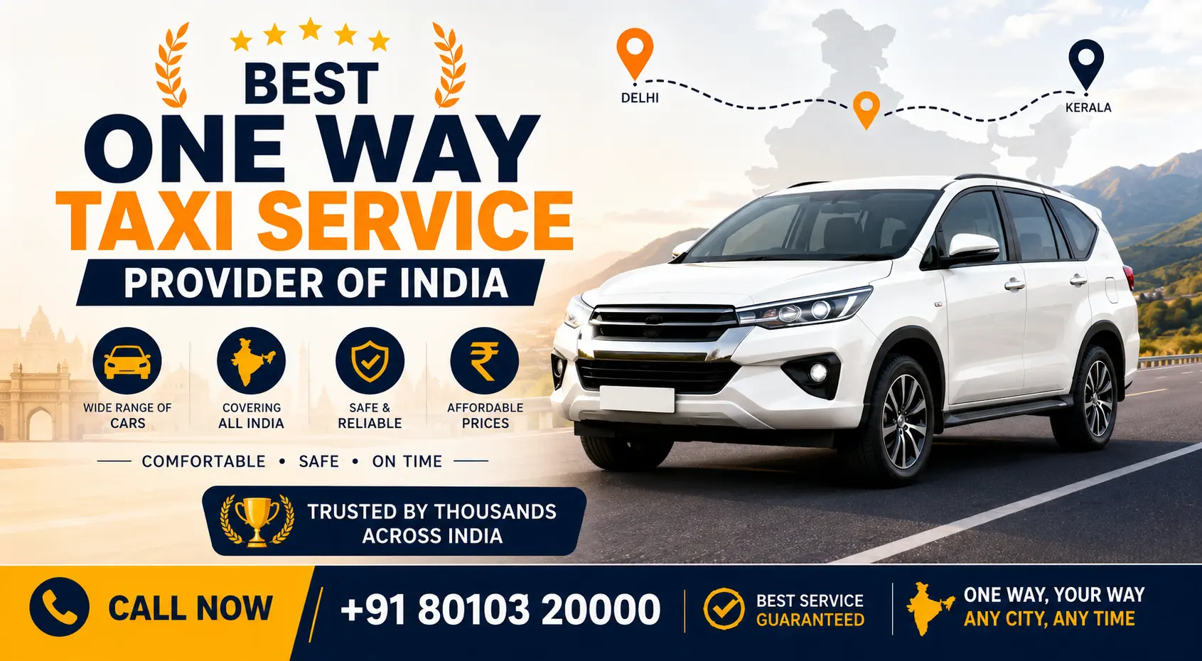 Book One Way Mathura to Haridwar Taxi